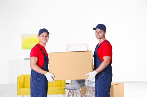 Professional removal truck loading in Tufnell Park