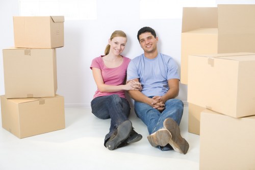 Professional commercial movers handling office equipment in Tufnell Park