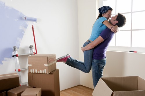 Professional movers handling furniture with Man and Van service
