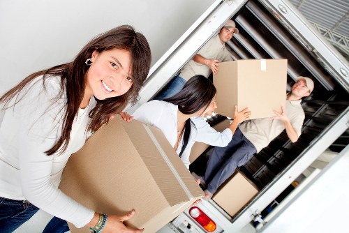 Experienced removal team ensuring safe transport of furniture